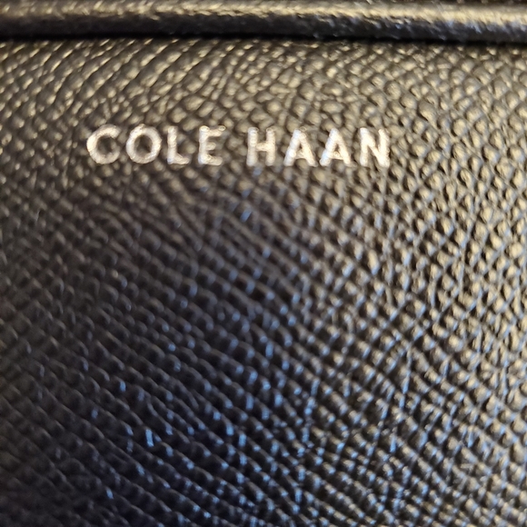 Cole Haan Saffiano American Airlines Black Attache - Picture 6 of 8